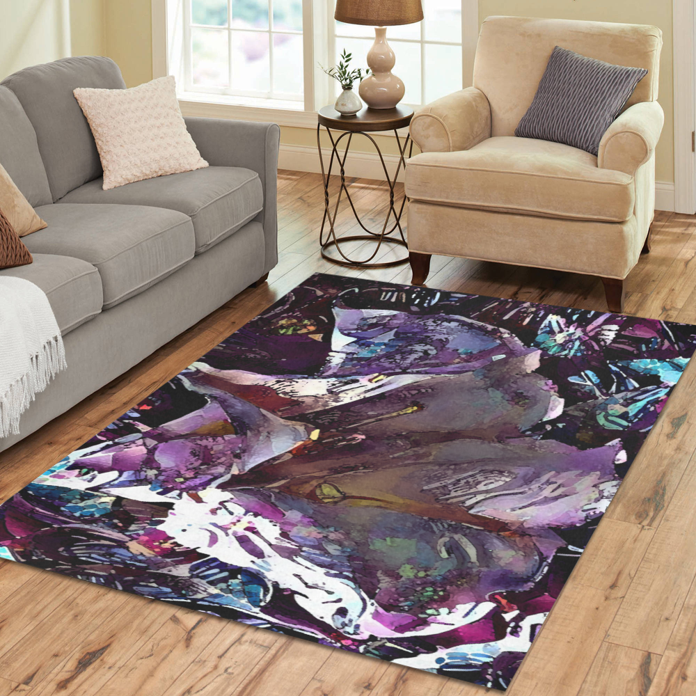 what a trumpet 3b2 Area Rug7'x5'