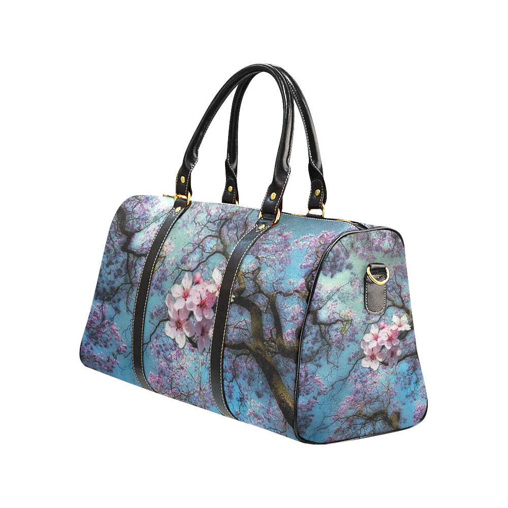 Cherry Blossoms New Waterproof Travel Bag/Small (Model 1639)