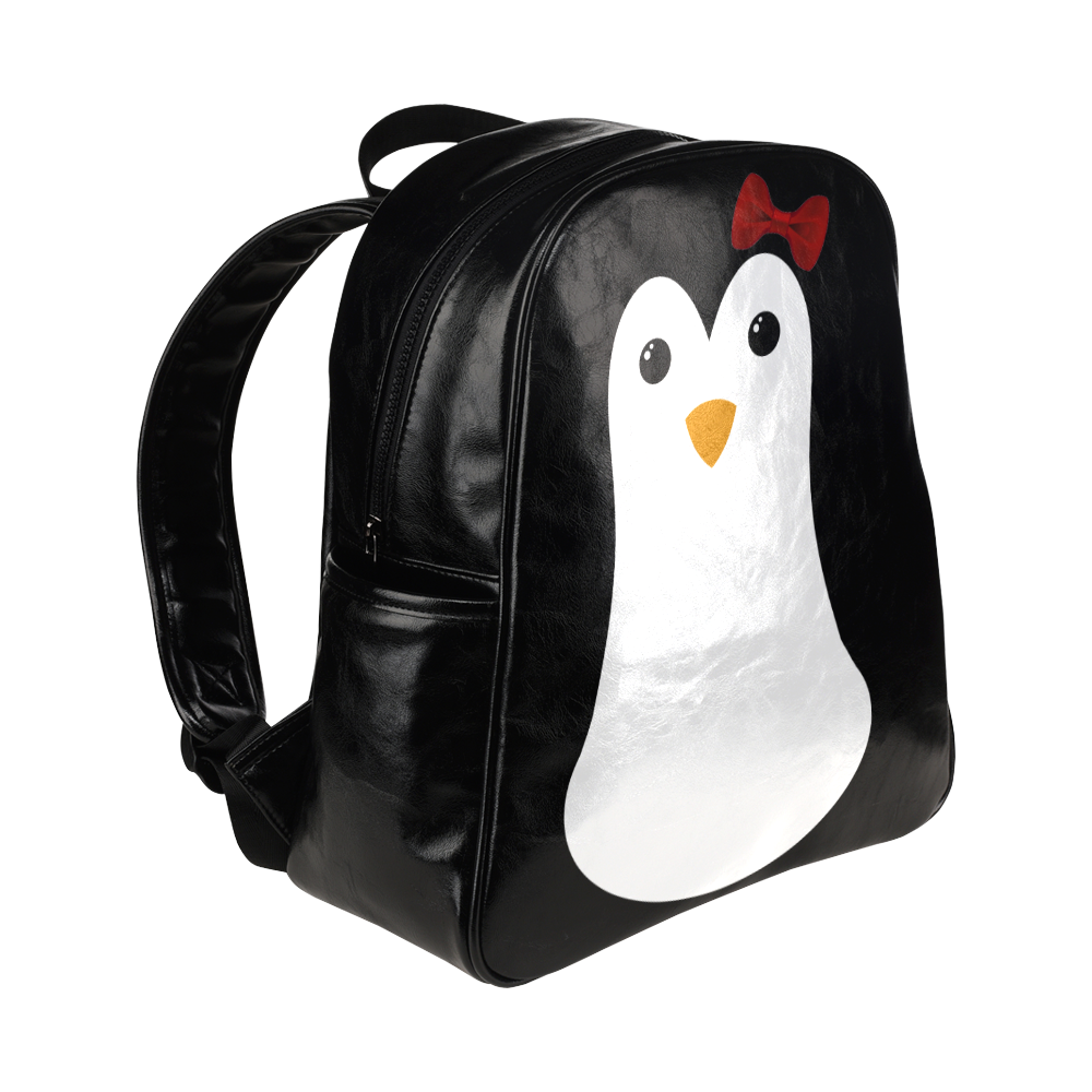 Penguin Kawaii Style Girl Multi-Pockets Backpack (Model 1636)