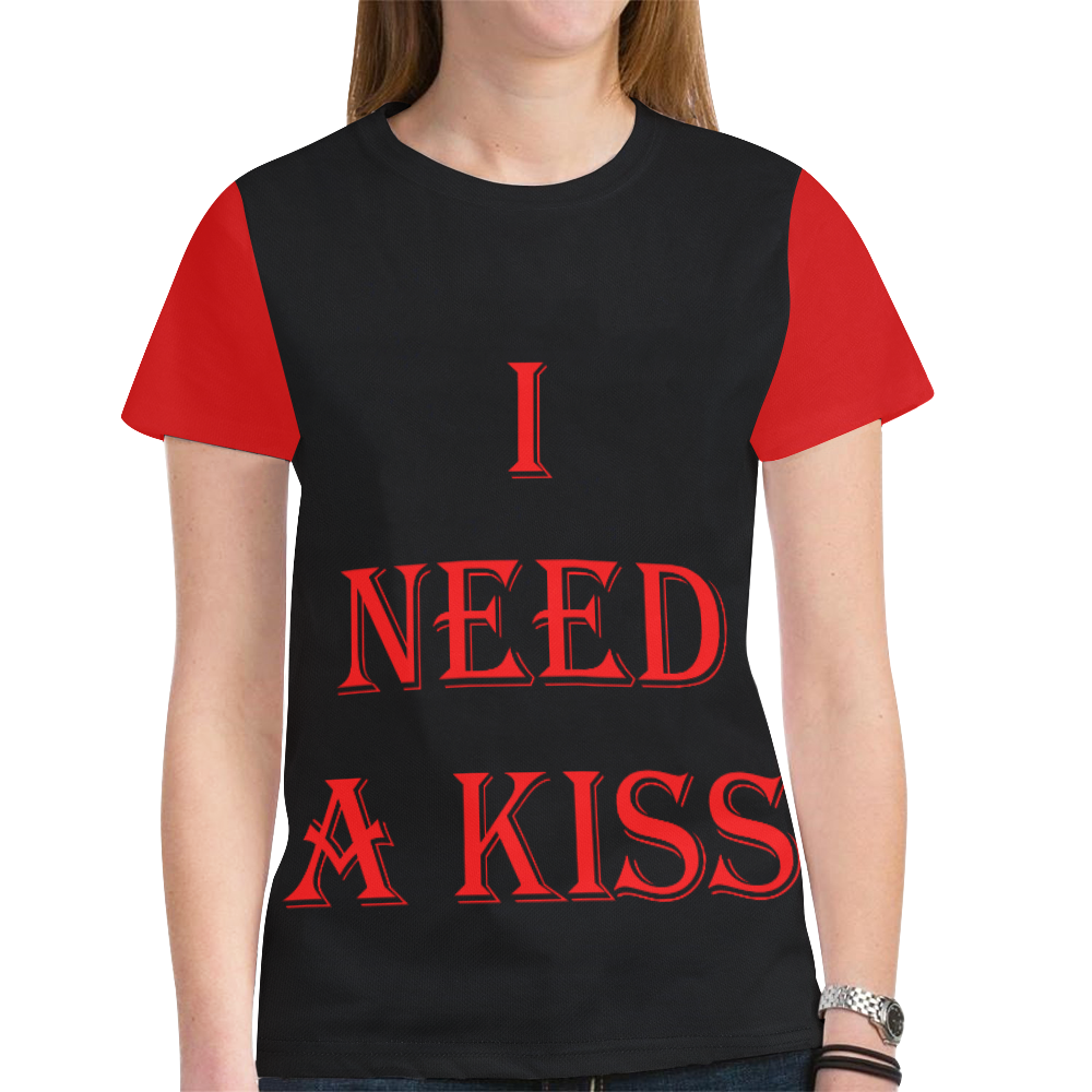 I need a Kiss New All Over Print T-shirt for Women (Model T45)