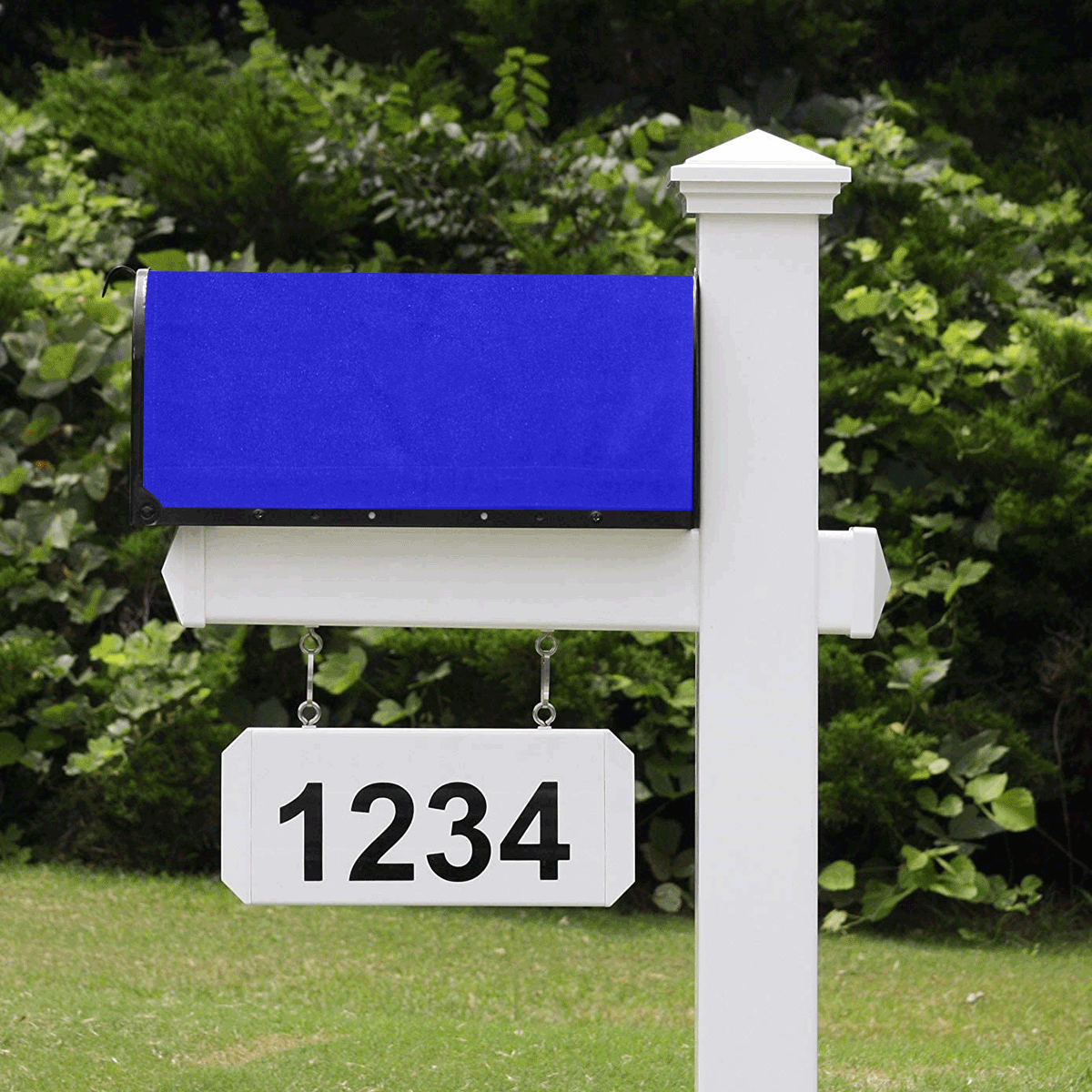 color medium blue Mailbox Cover