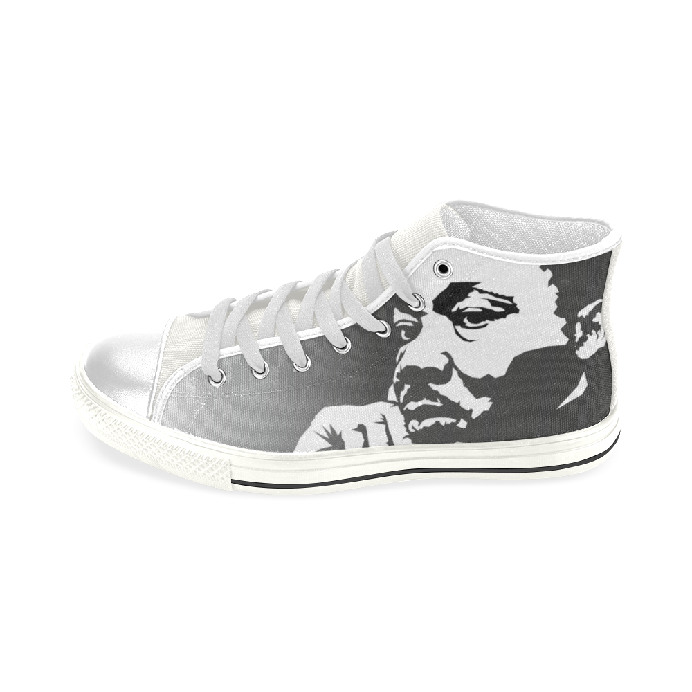 MLK Rememberance Men’s Classic High Top Canvas Shoes (Model 017)