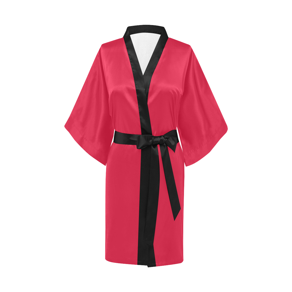 Crimson Red Kimono Robe