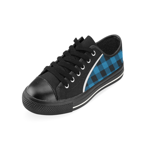 BLUE m Men's Classic Canvas Shoes (Model 018)