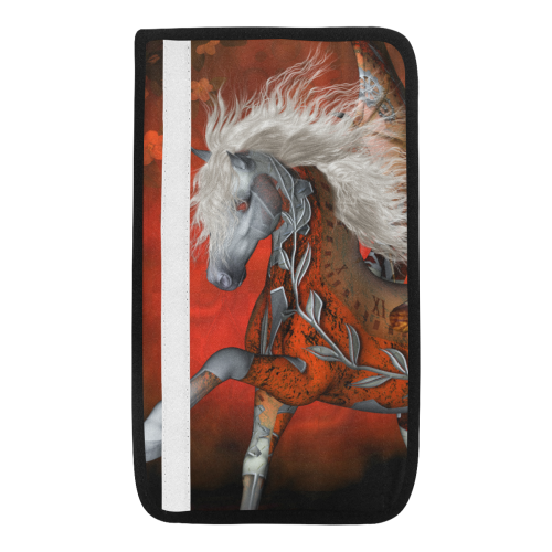 Awesome steampunk horse with wings Car Seat Belt Cover 7''x12.6''