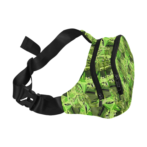 Tropical Jungle Leaves Camouflage Fanny Pack/Small (Model 1677)