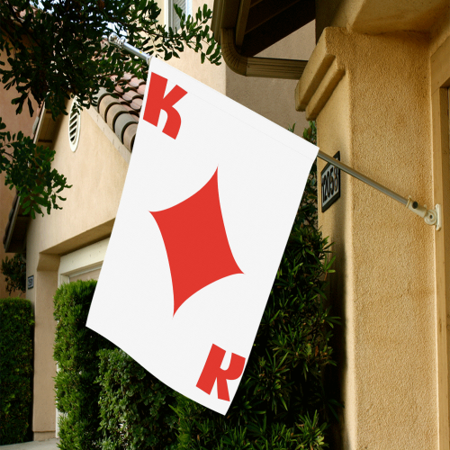 Playing Card King of Diamonds Garden Flag 28''x40'' （Without Flagpole）