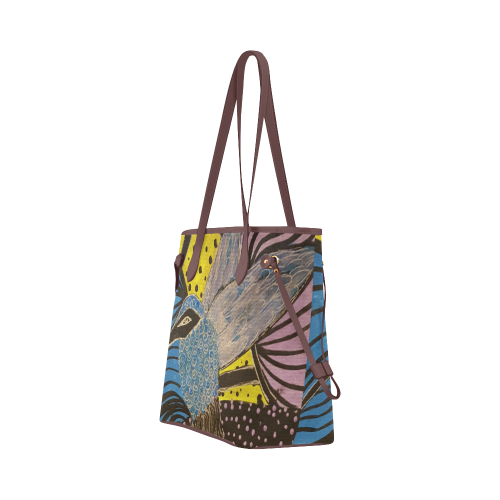 Hummingbird Abstract Clover Canvas Tote Bag (Model 1661)