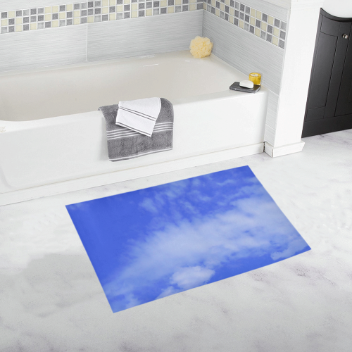 Blue Clouds Bath Rug 20''x 32''