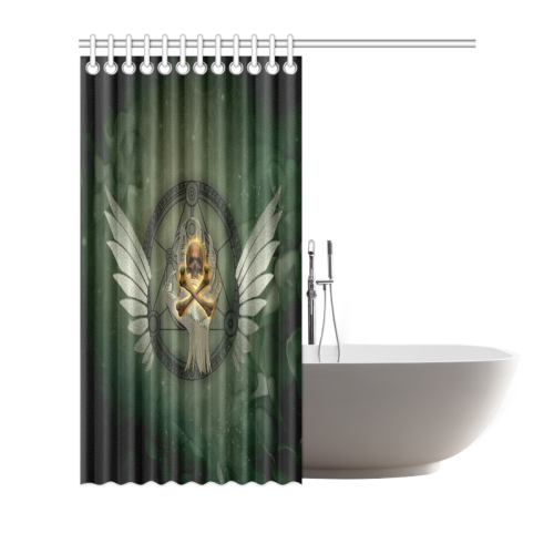 Skull in a hand Shower Curtain 72"x72"