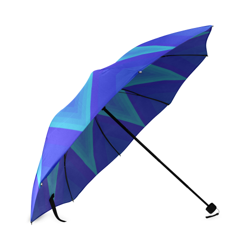 Royal blue mystic star Foldable Umbrella (Model U01)
