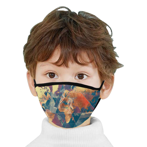world map #map #worldmap Mouth Mask (15 Filters Included) (Non-medical Products)