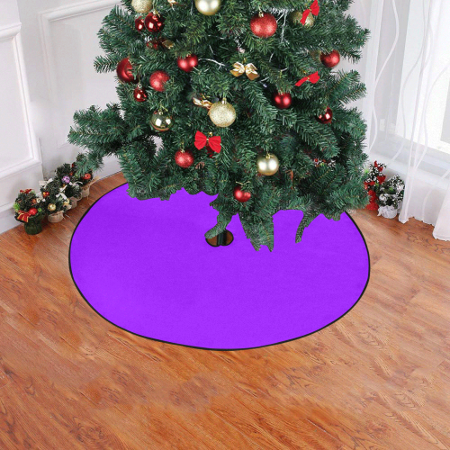 color electric violet Christmas Tree Skirt 47" x 47"