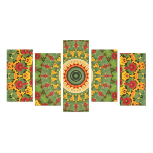 Garden Mandala Canvas Print Sets E (No Frame)