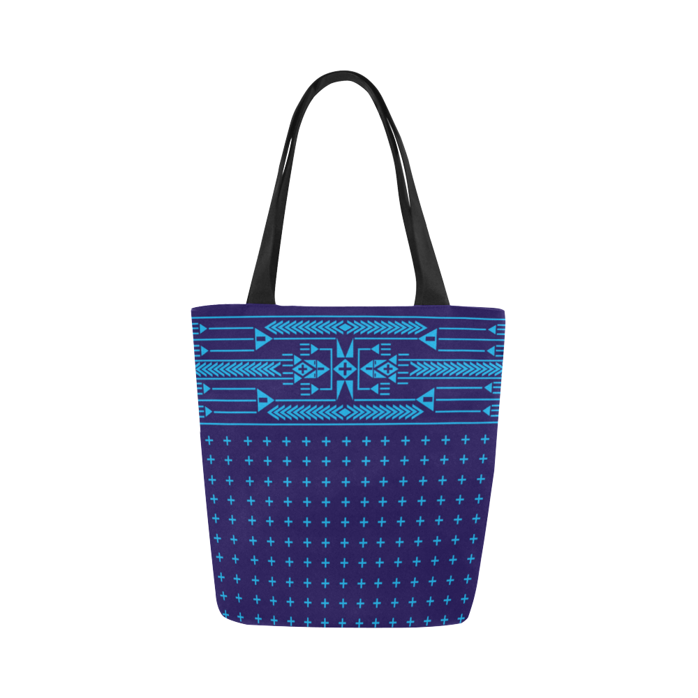 The Path Blue Canvas Tote Bag (Model 1657)
