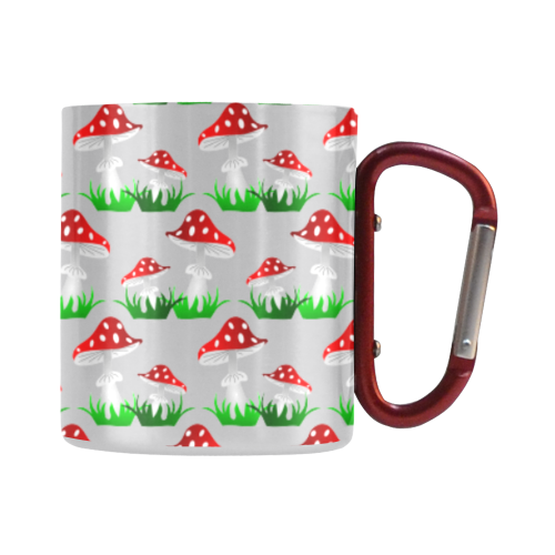 Toadstool red pattern Classic Insulated Mug(10.3OZ)