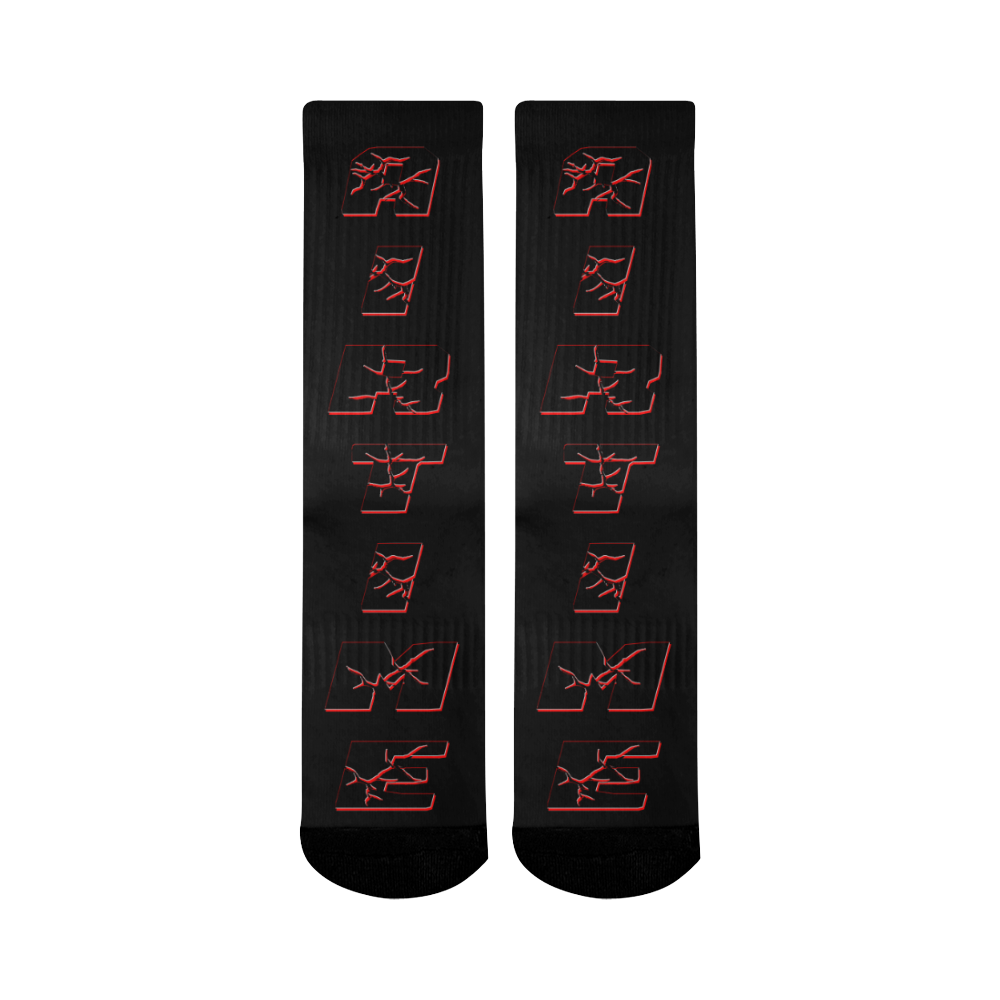 Socks-My Gaming Logo- Mid-Calf Socks (Black Sole)