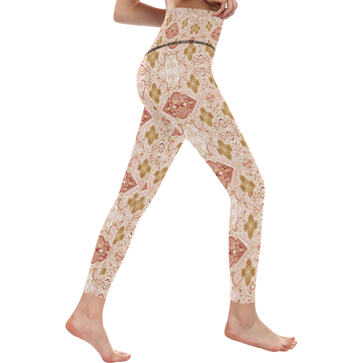 Elegant Graphic Pattern Women's All Over Print High-Waisted Leggings (Model L36)