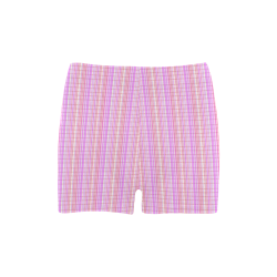 Pink Retro Weave Multi Briseis Skinny Shorts (Model L04)