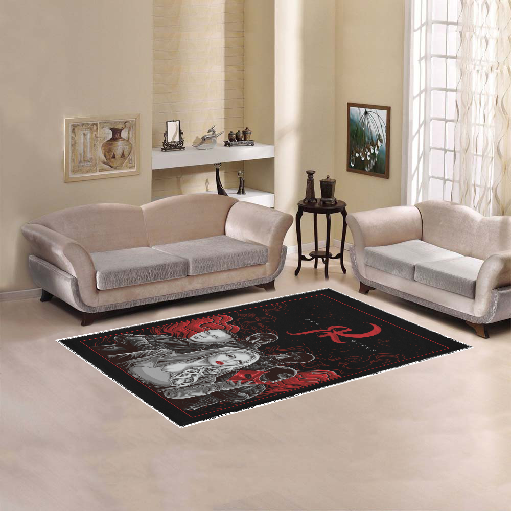 RED QUEEN BAND Area Rug 5'x3'3''