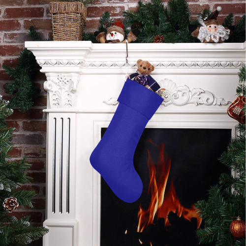 color navy Christmas Stocking