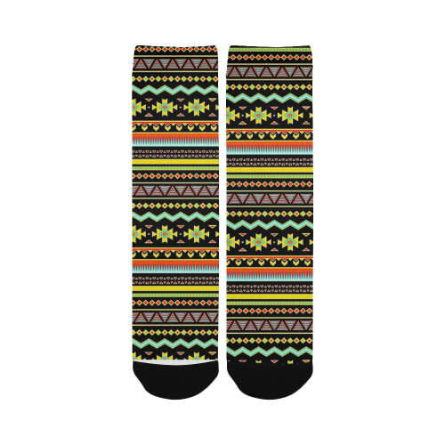 bright tribal Women's Custom Socks