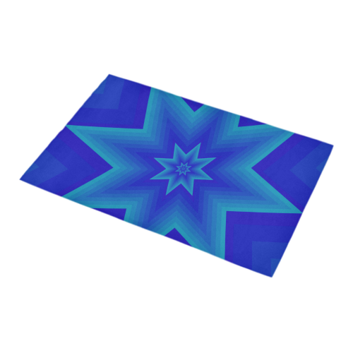 Royal blue mystic star Bath Rug 16''x 28''