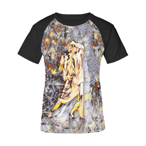 Tango Art Women's Raglan T-Shirt/Front Printing (Model T62)