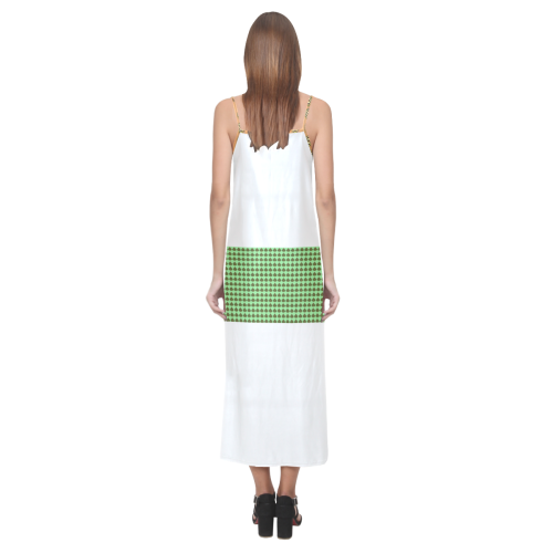 SERIPPY V-Neck Open Fork Long Dress(Model D18)