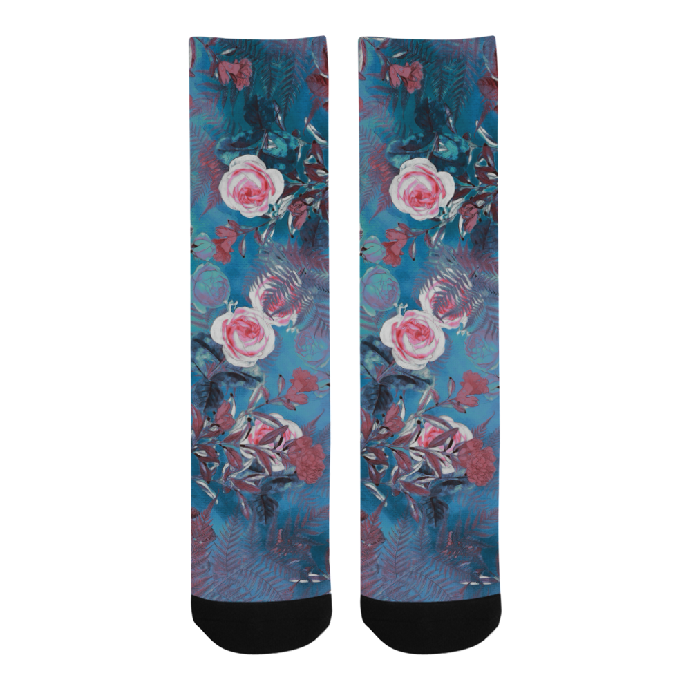 flowers #flowers #pattern Trouser Socks (For Men)