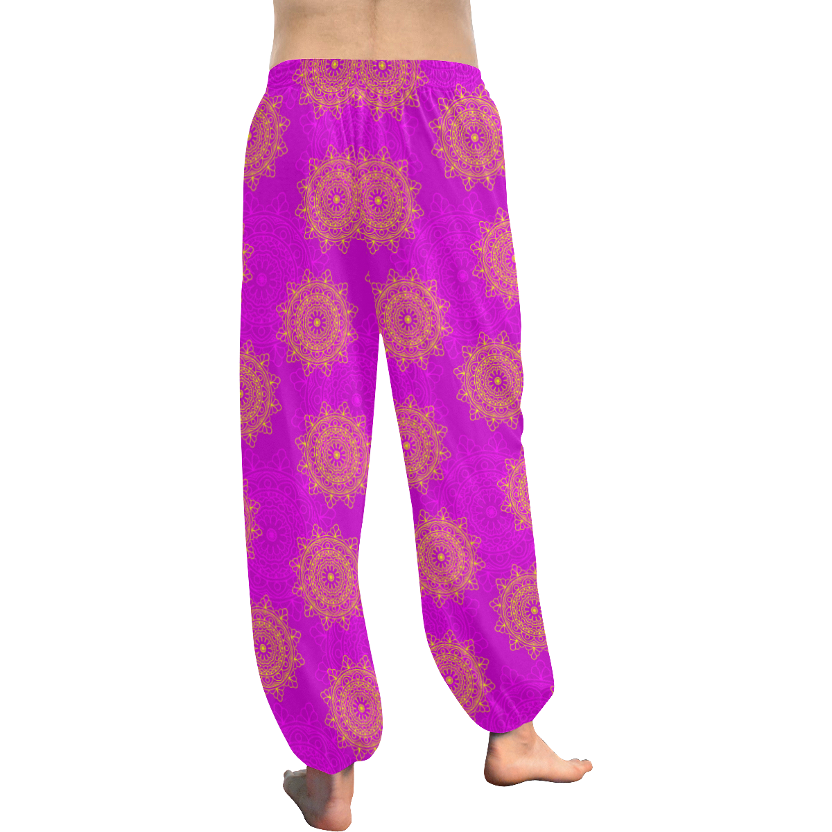 Attractive Pink Mandala Women's All Over Print Harem Pants (Model L18)