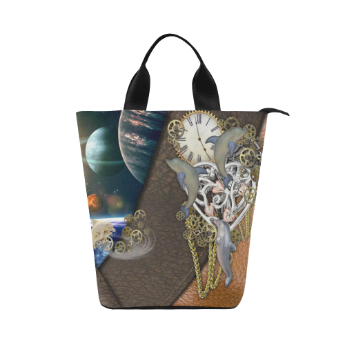 Our dimension of Time Nylon Lunch Tote Bag (Model 1670)
