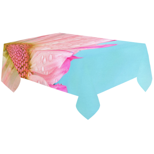 Flower Cotton Linen Tablecloth 60"x120"