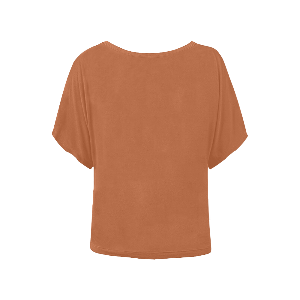 Queen Fancy Tee Women's Batwing-Sleeved Blouse T shirt (Model T44)