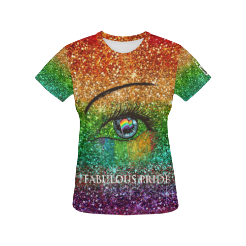 Fabulous Pride Collection Women's T-Shirt 53086FPWT All Over Print T-Shirt for Women (USA Size) (Model T40)