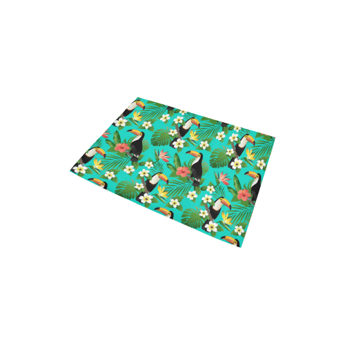 Tropical Summer Toucan Pattern Area Rug 2'7"x 1'8‘’
