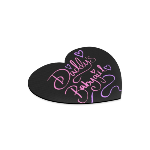 Daddy's Babygirl Heart-shaped Mousepad