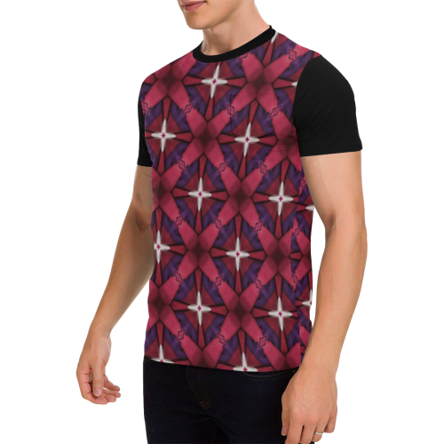 Compass Men's All Over Print T-Shirt with Chest Pocket (Model T56)