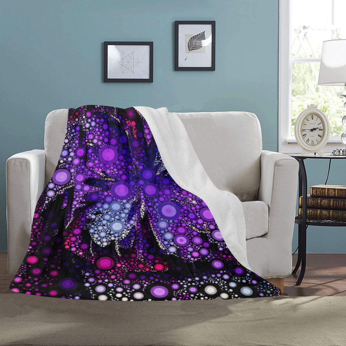 Purple Rain Ultra-Soft Micro Fleece Blanket 43''x56''