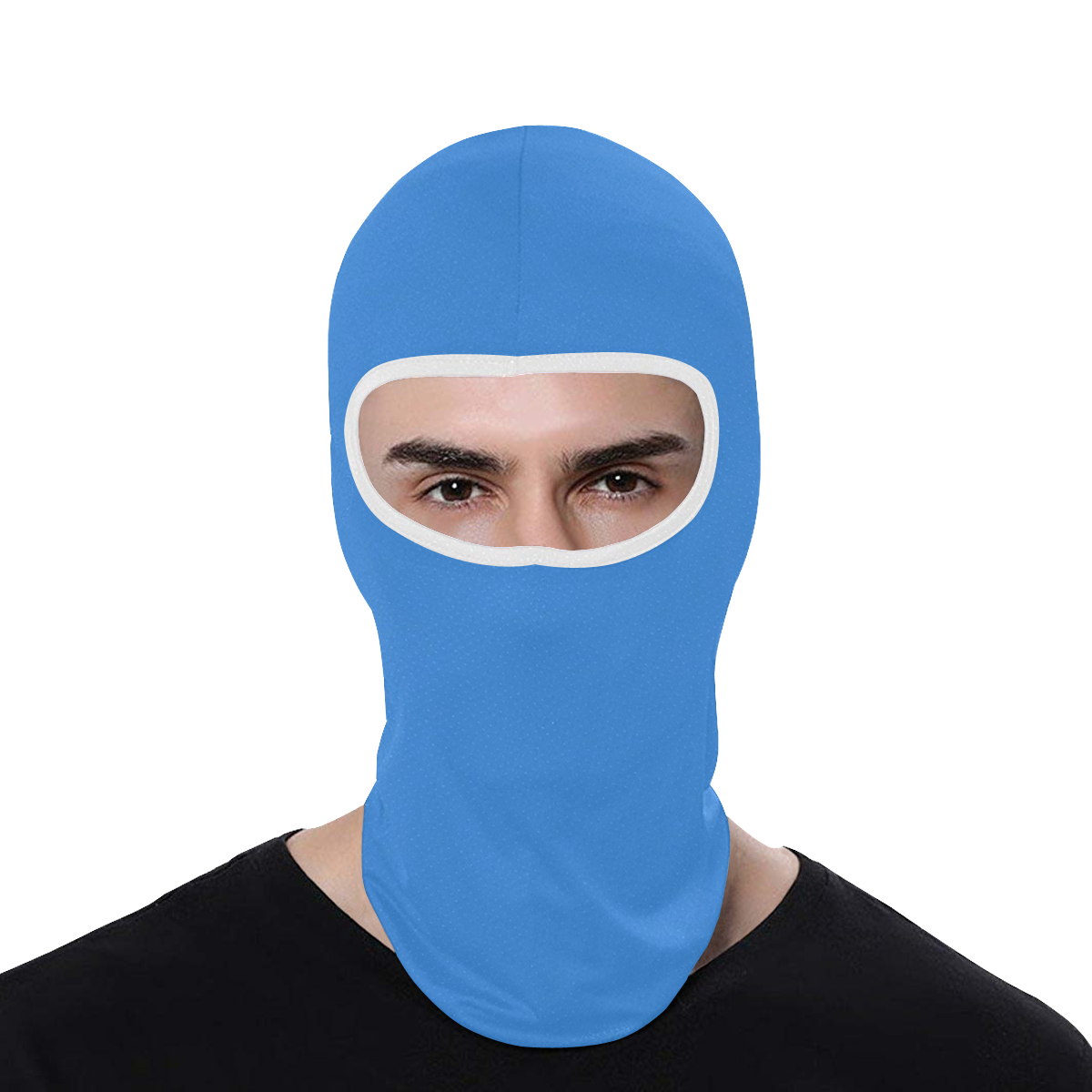 Light Blue with White All Over Print Balaclava