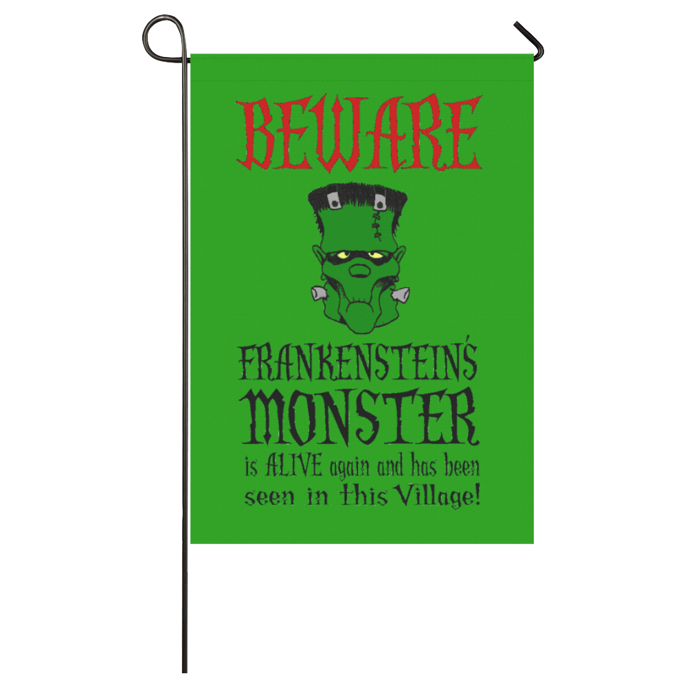 Beware Monster Still Alive Garden Flag 28''x40'' （Without Flagpole）