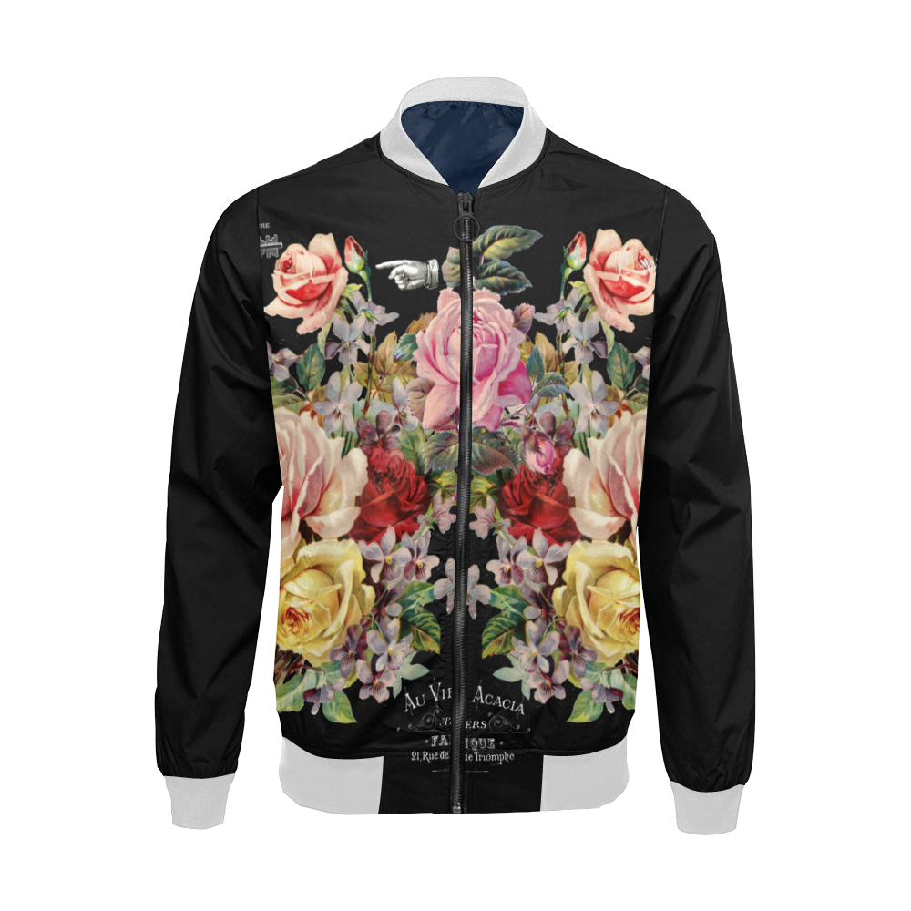Nuit des Roses 2 All Over Print Bomber Jacket for Men (Model H19)