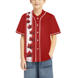 Kid's Canada Souvenir Baseball Jerseys All Over Print Baseball Jersey for Kids (Model T50)