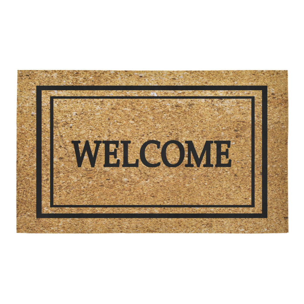 welcome doormat Azalea Doormat 30" x 18" (Sponge Material)