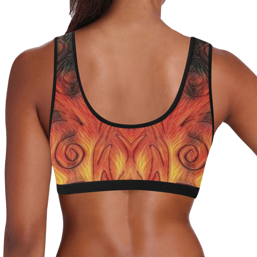 Hellicious. Women's All Over Print Sports Bra (Model T52)