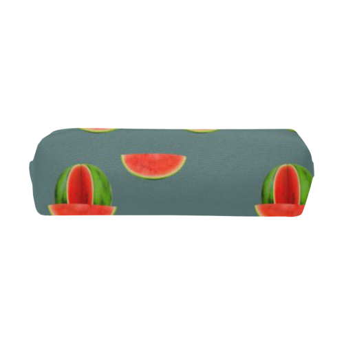 Watercolor Watermelon red, green and sweet pattern Pencil Pouch/Small (Model 1681)