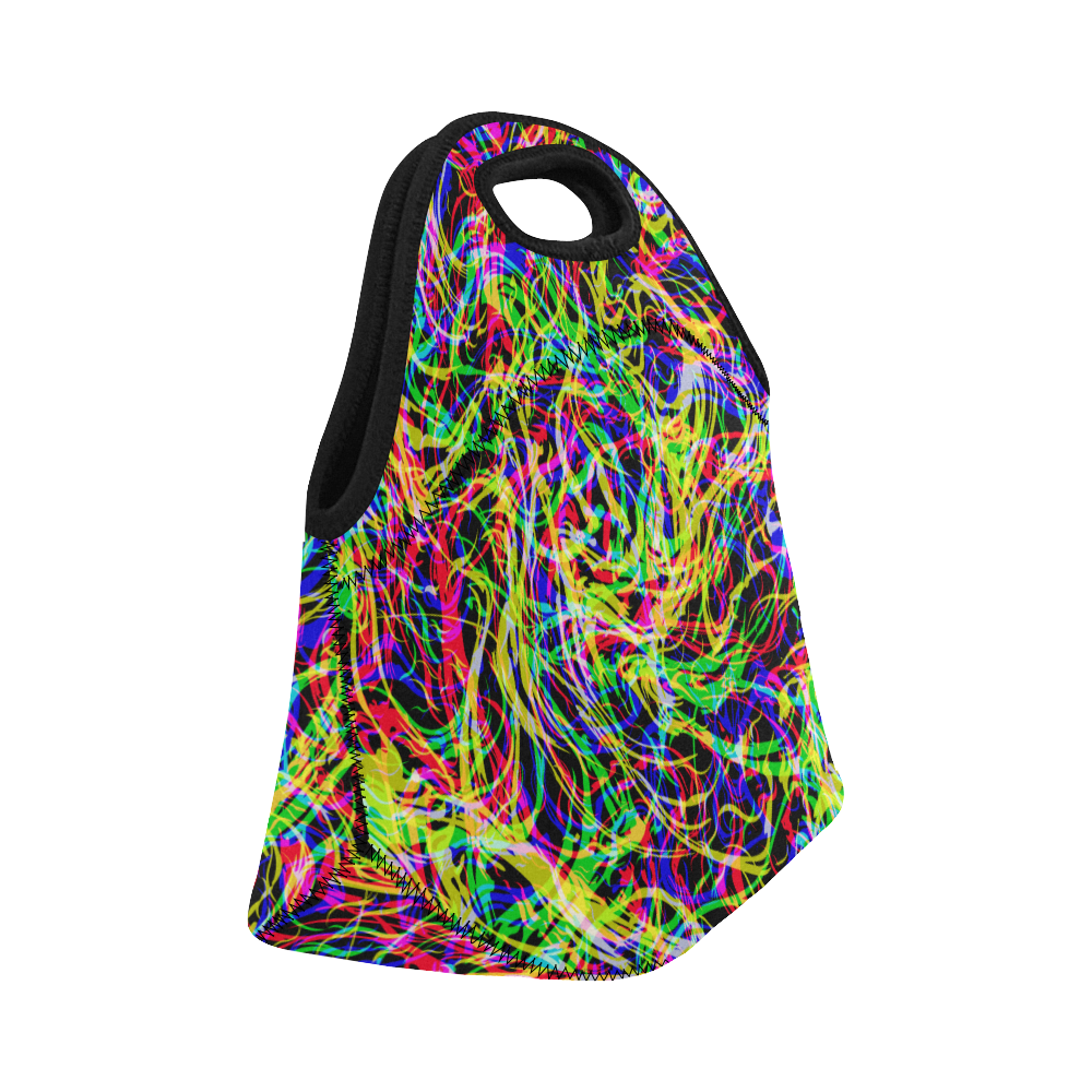 colorful abstract pattern Neoprene Lunch Bag/Small (Model 1669)