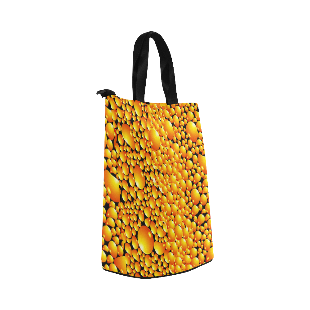 yellow bubble Nylon Lunch Tote Bag (Model 1670)