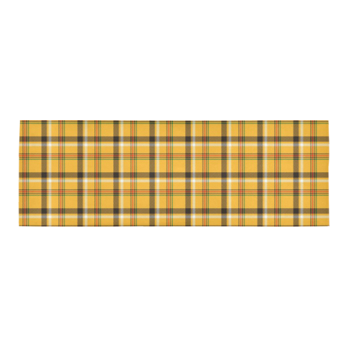Yellow Tartan (Plaid) Area Rug 9'6''x3'3''