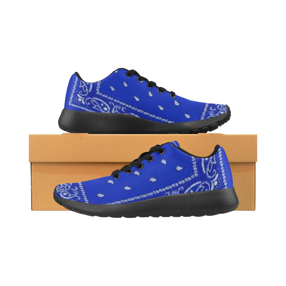 Blue Bandana Women-Black Women’s Running Shoes (Model 020)